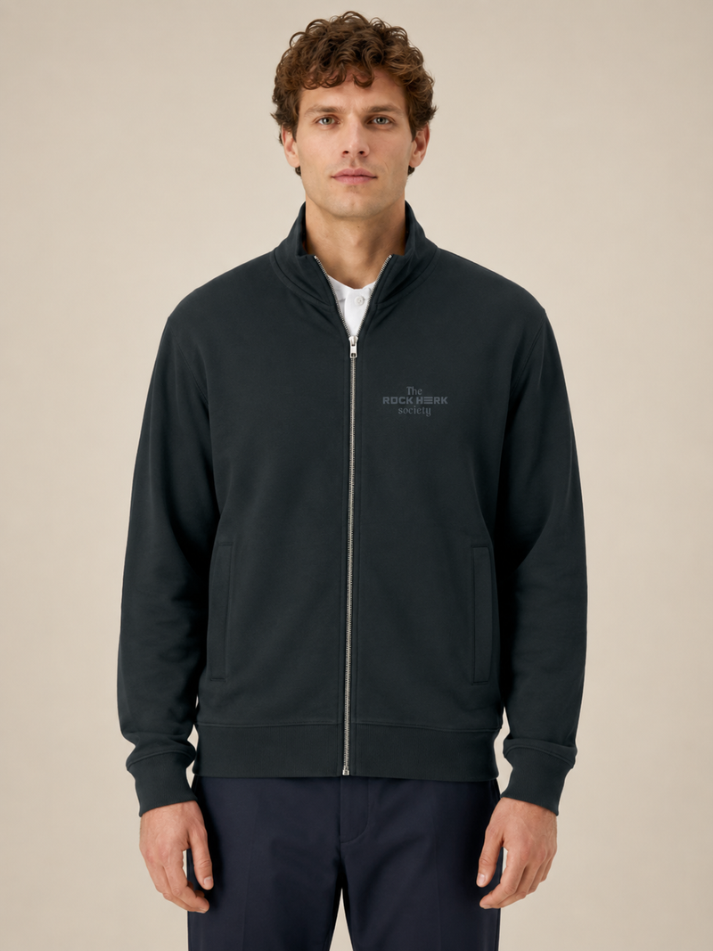 RH Society Zip Sweater Black & Grey