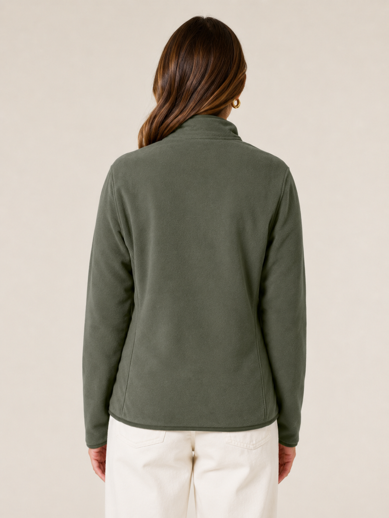 RH Society Fleece Jacket Women Khaki & Black