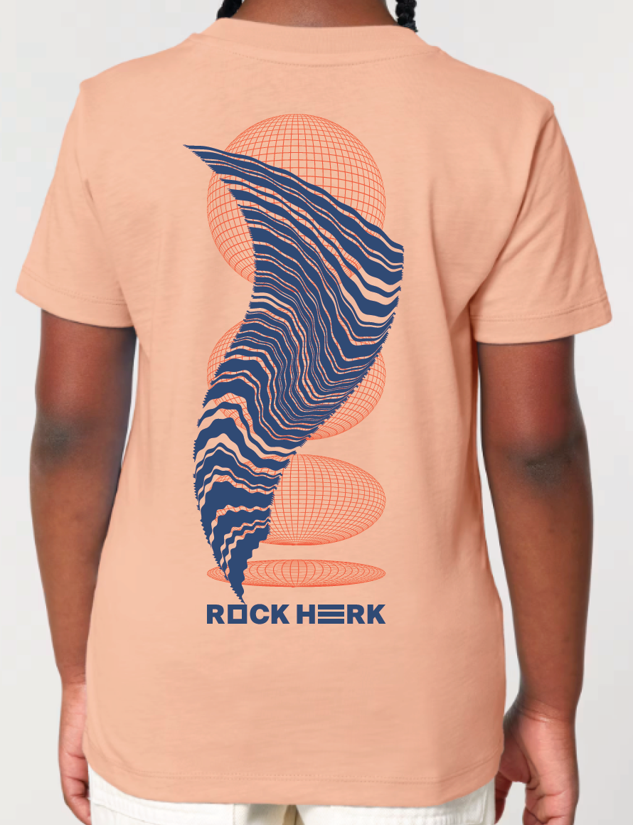 Rock Herk 26 Kids T-shirt Peach/Blue