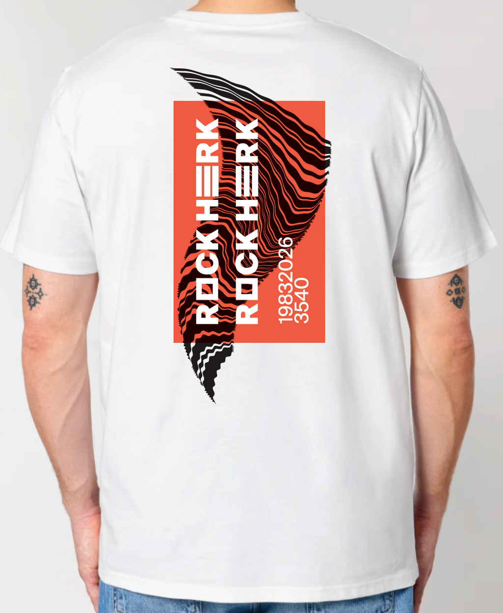 Rock Herk 26 T-shirt White/Red